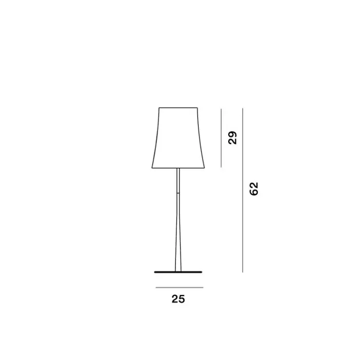 BIRDIE EASY GRANDE STOLNA LAMPA CRVENA