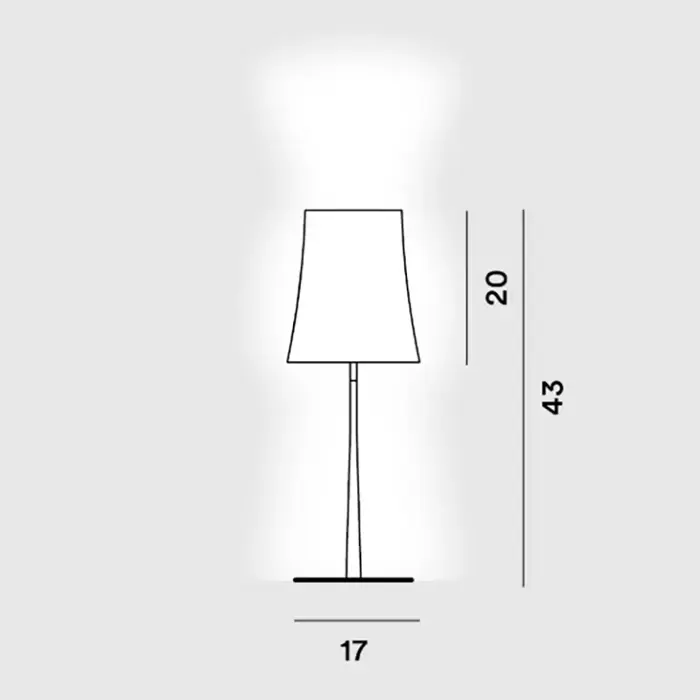 BIRDIE EASY STOLNA LAMPA PLAVA