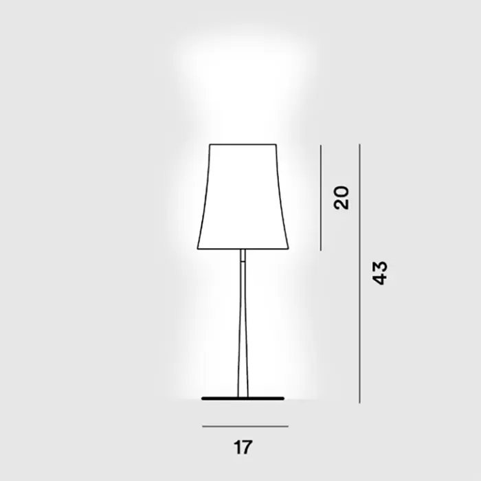 BIRDIE EASY STOLNA LAMPA ŽUTA