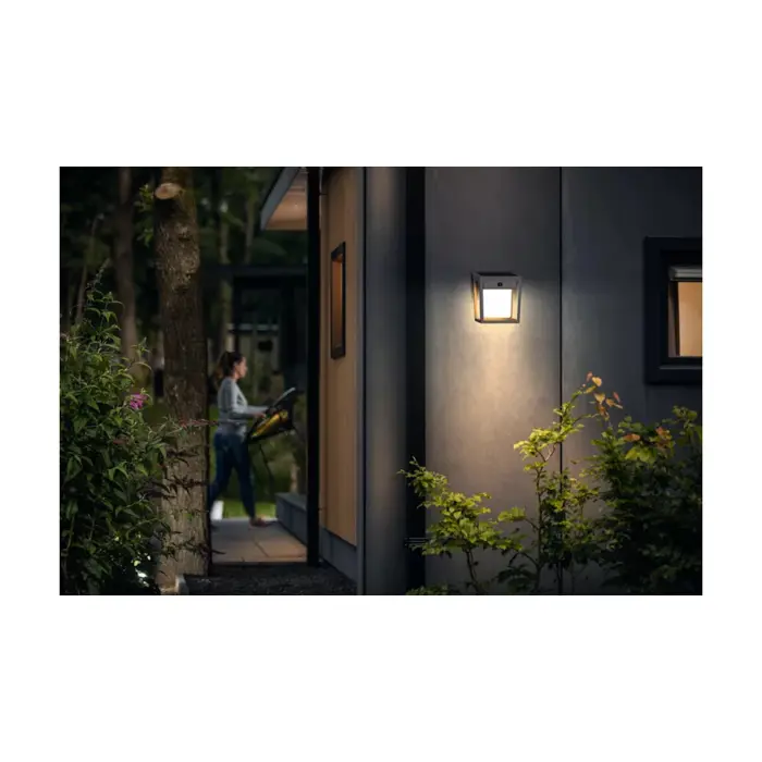 BLAISE PHILIPS solarna LED svjetiljka White Ambiance kvadratna 30K antracit IR