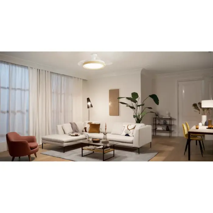 BLISS PHILIPS LED stropni ventilator DC 28W+35W drvo