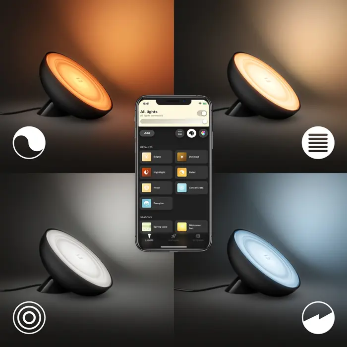 BLOOM PHILIPS HUE prijenosna LED svjetiljka GEN4 crna