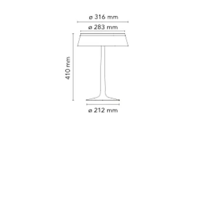 BON JOUR STOLNA SVJETILJKA LED 13W 811lm 2700K TRANSPARENT/BIJELA