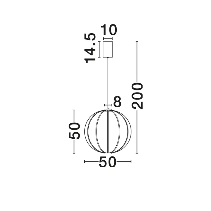 BREA Visilica Triac dimabilna LED 41 W siva