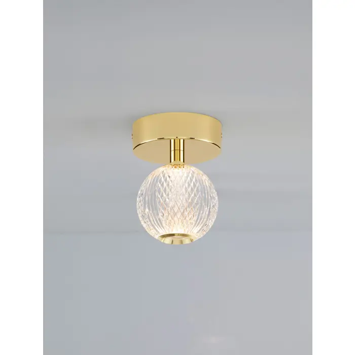 BRILLANTE PLAFONSKA SVJETILJKA LED 6W/3200K/246lm/IP20/ZLATNA