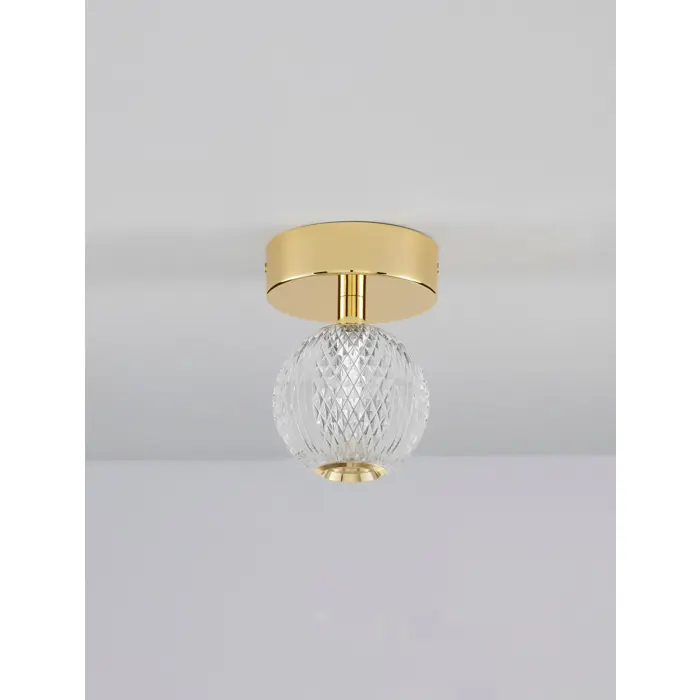 BRILLANTE PLAFONSKA SVJETILJKA LED 6W/3200K/246lm/IP20/ZLATNA