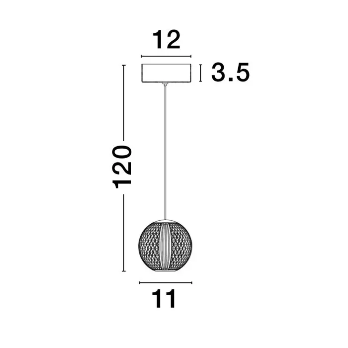 BRILLANTE VISILICA LED 6W/3200K/247lm/IP20/ZLATNA