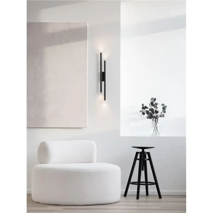 BRILLIA LED ZIDNA SVJETILJKA CRNA 11W CCT 2700-3000-4000K TRIAK PRIGUŠLJIVA