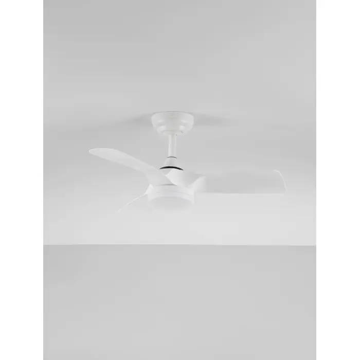 CAELIA BIJELI VENTILATOR S LED SVJETILJKOM I DALJINSKIM 20+30W IP20 CCT