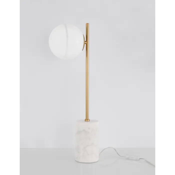 CANTONA STOLNA LAMPA G9 /IP20/MESING ZLATNA & BIJELA