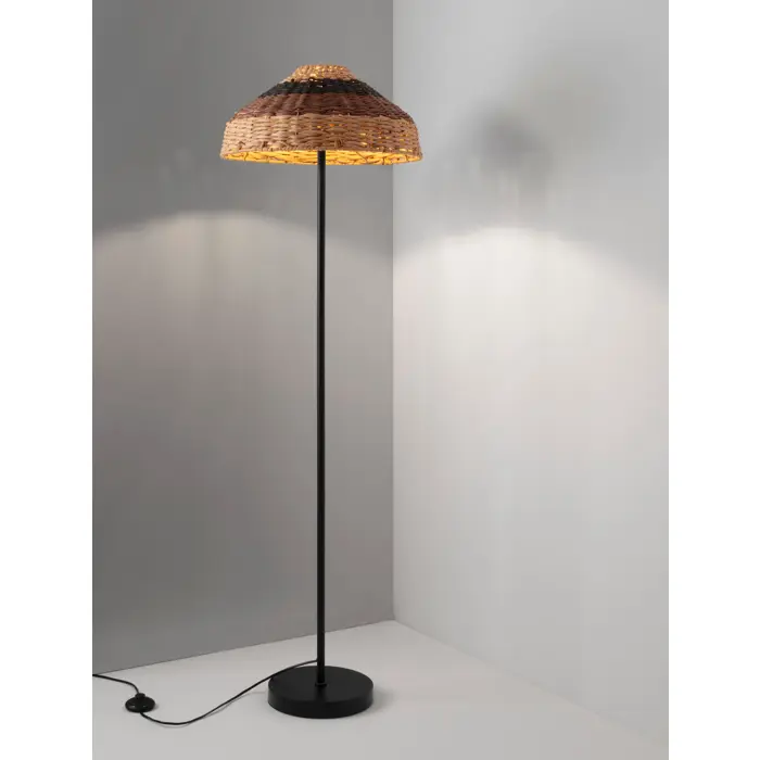 CARO STAJAĆA LAMPA E27/12W/CRNA & BROWN