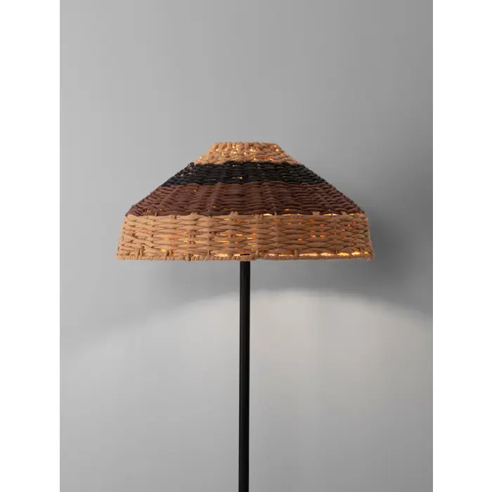 CARO STAJAĆA LAMPA E27/12W/CRNA & BROWN
