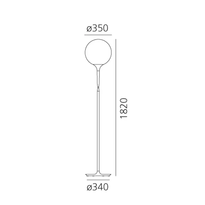 CASTORE 35 STAJAĆA LAMPA BIJELA 21W 220V-240V 2077lm