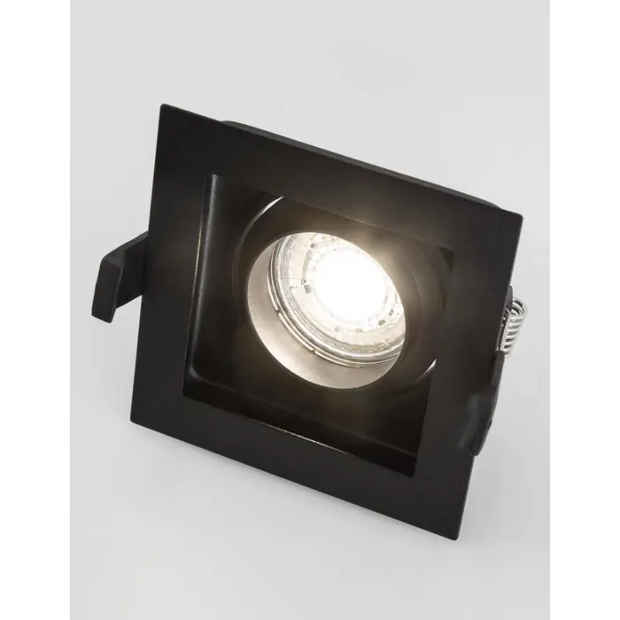 CEDI UGRADBENA SVJETILJKA GU10 CRNA GU10 1x10 Watt IP20 220-240 Volt