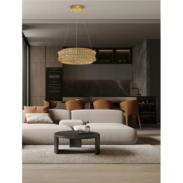 CELYSIA KRISTALNI LED LUSTER 56W IP20 3500K TRIAK PRIGUŠLJIVA