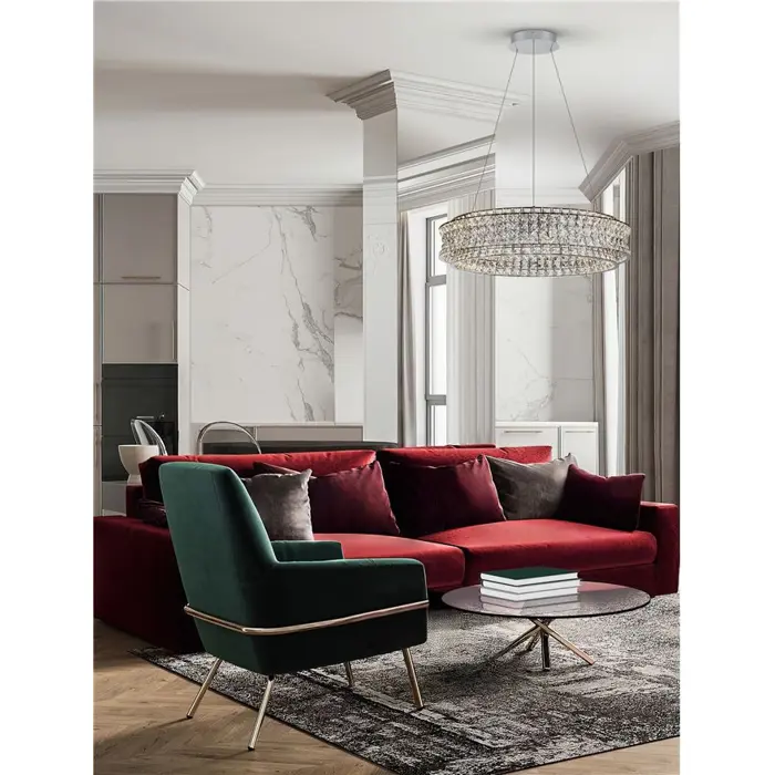 CELYSIA KRISTALNI LED LUSTER 74W IP20 3500K TRIAK PRIGUŠLJIV