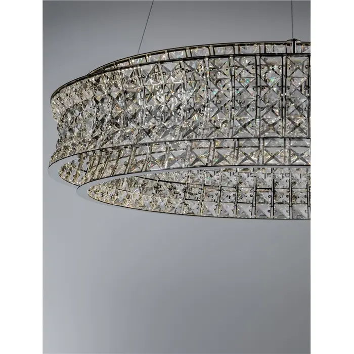CELYSIA KRISTALNI LED LUSTER 74W IP20 3500K TRIAK PRIGUŠLJIV