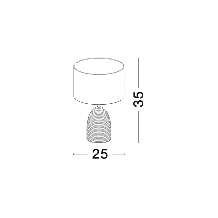 CHEMPO STOLNA LAMPA E27 IP20/SIVA