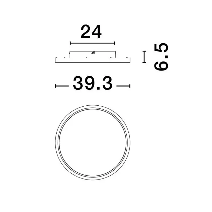 CHET PLAFONJERA LED/2700-5000 K/30W/2057Lm/BIJELA
