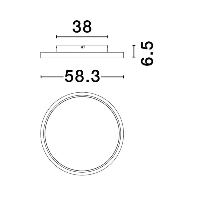 CHET PLAFONJERA LED/2700-5000K/49W/3136Lm/BIJELA