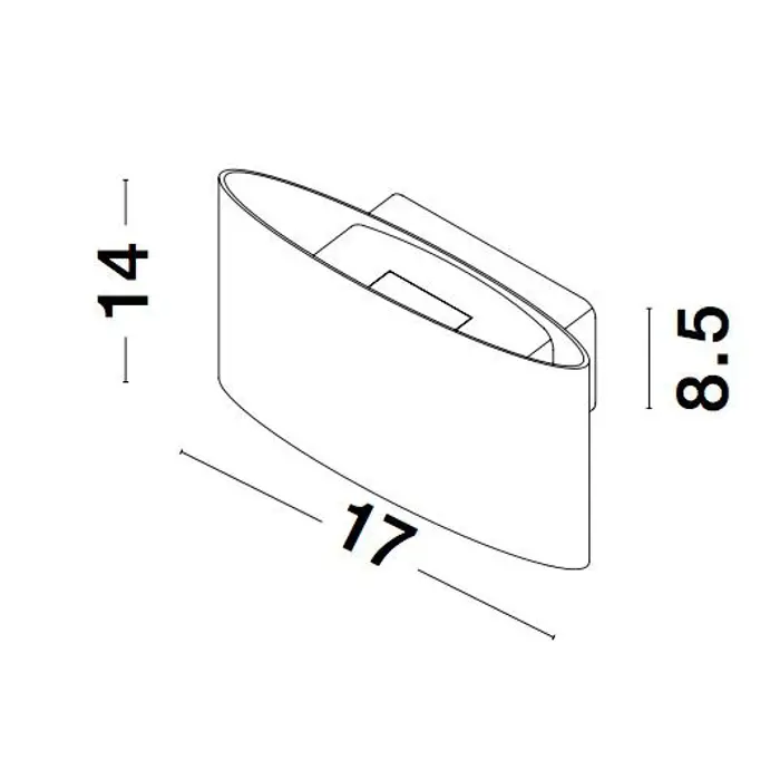 CHEZ VANJSKA ZIDNA SVJETILJKA LED 2x5W/3000K/560lm/IP54/BIJELA