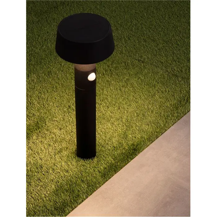 CHIARO SOLARNA STAJAĆA LED SVJETILJKA 1W 5V DC 69Lm 3000K IP54 + SENZOR CRNA