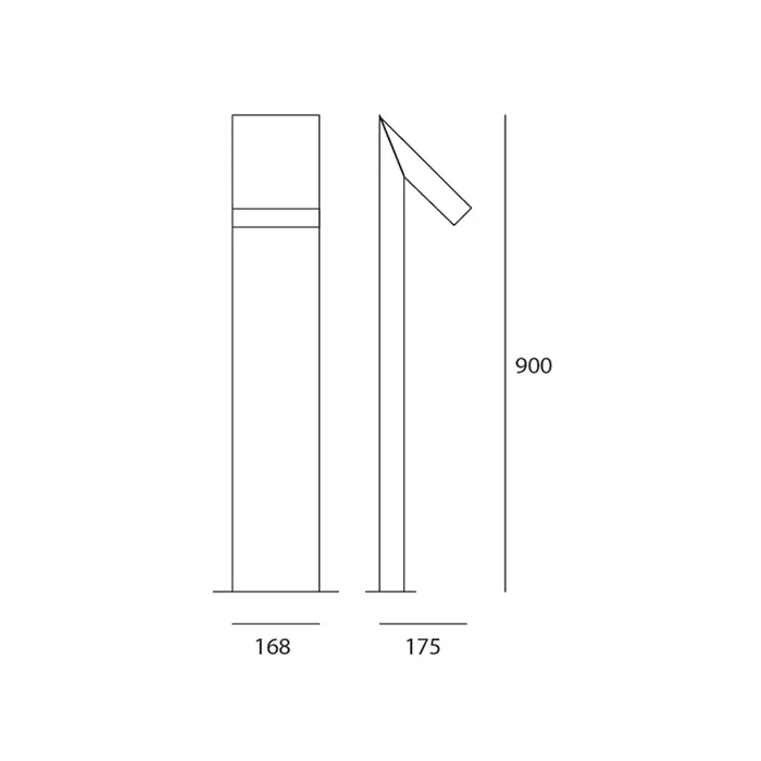 CHILONE 90 STAJAĆA LAMPA SIVA/BIJELA 8W 3000K 350lm