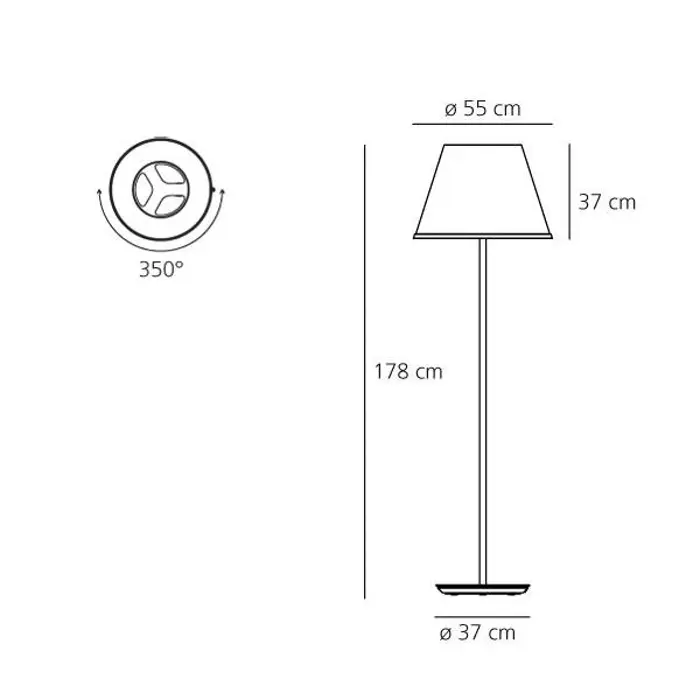 CHOOSE MEGA STAJAĆA LAMPA BIJELA/KROM E27 3x12W 220V-240V 5022lm