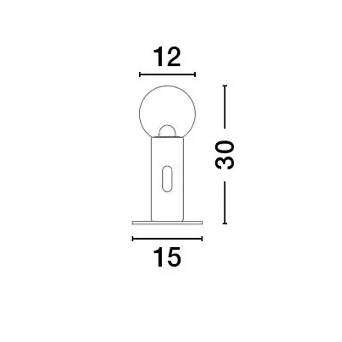 CHRONOS STOLNA LAMPA LED/3000K/11W/797Lm/CRNA