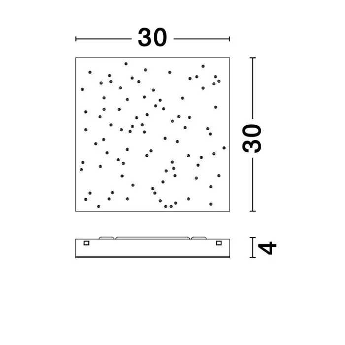 CIELO PLAFONSKA SVJETILJKA LED 8W/3000-4000K/930lm/DIMM/IP20/CRNA