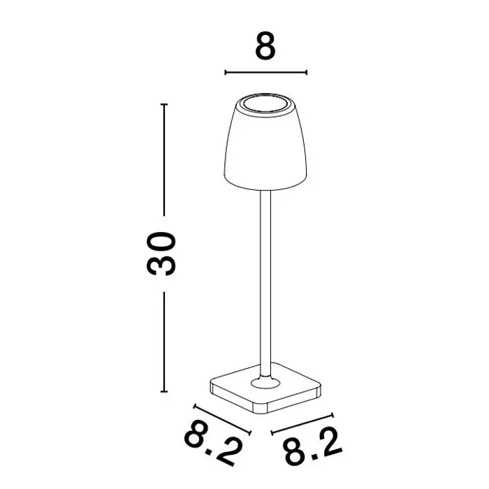 COLT VANJSKA STOLNA LAMPA LED 2W/3000K/207lm/IP54/Rust Smeđa