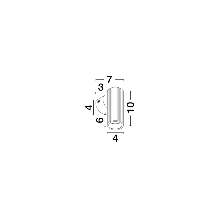COMET ZIDNA LAMPA GU10 1x10W IP20