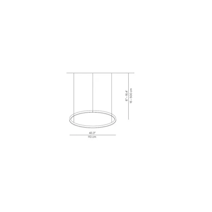 COMPENDIUM 110 LED VISILICA KOMPLET D81C11 3000K MESING