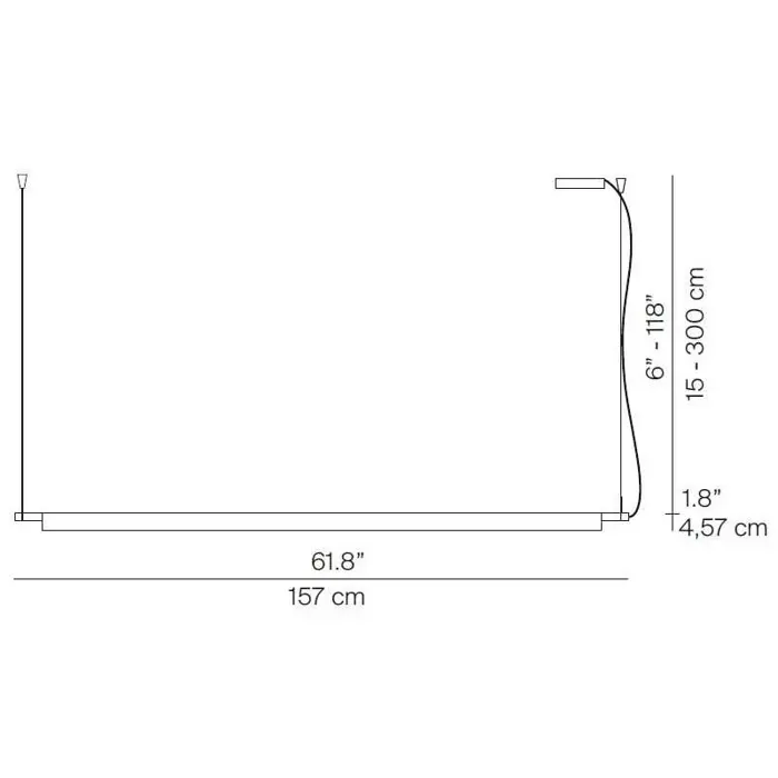 COMPENDIUM D81B2 LED VISILICA KOMPLET 3000K MJED