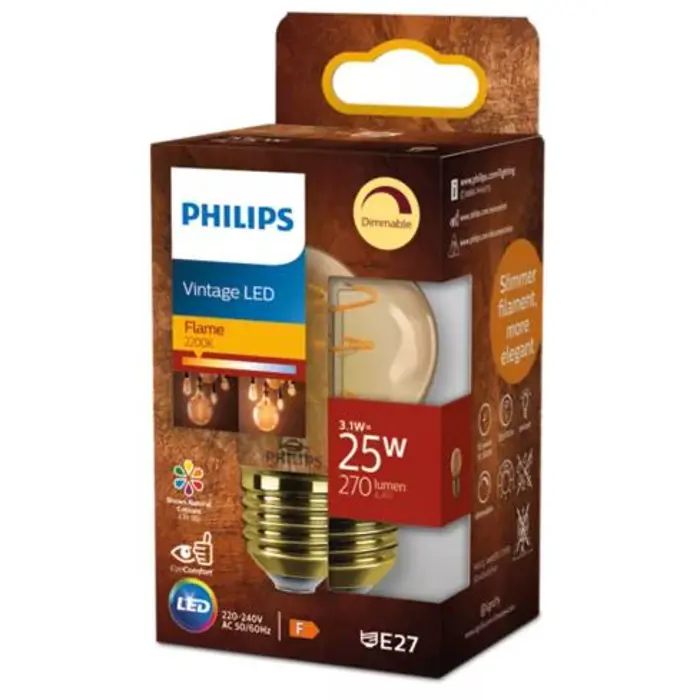 CONSUMER LED ŽARULJA P45 25W 2200K E27 Amber SP DIM 1PF/4