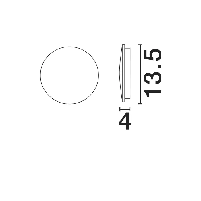 COPPER ZIDNA LAMPA LED 3000K 495lm IP65 BIJELA