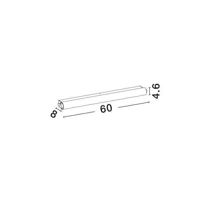 COR ZIDNA LED SVJETILJKA ZA KUPAONICU CRNA 8W IP44 2700-3000-4000K