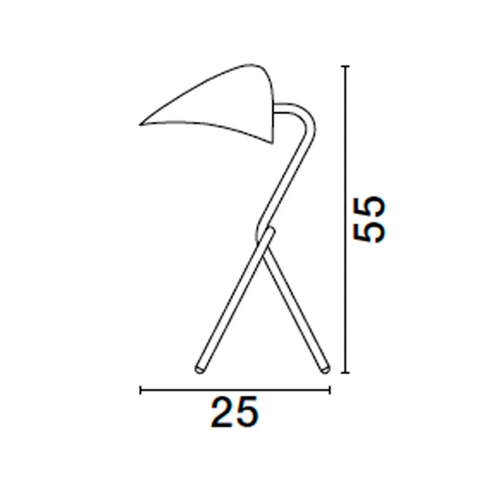 CORK STOLNA LAMPA E27 /IP20/CRNA & ZLATNA