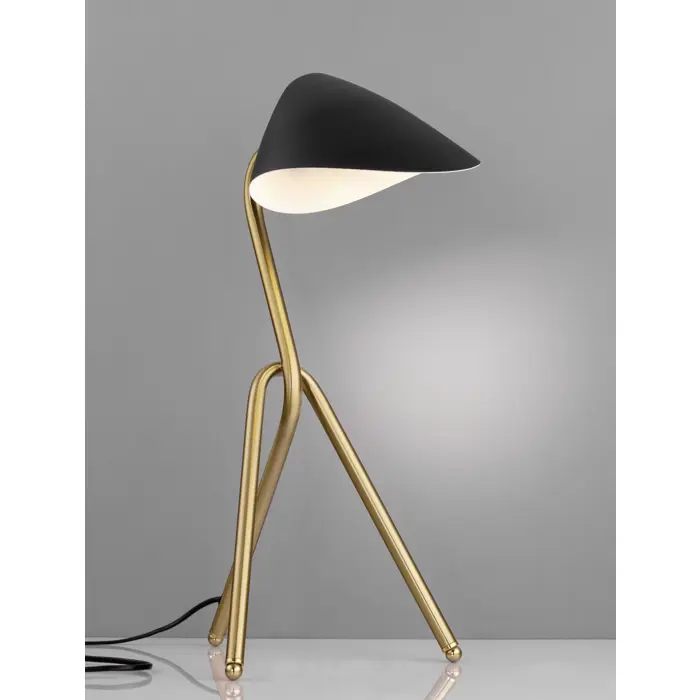 CORK STOLNA LAMPA E27 /IP20/CRNA & ZLATNA