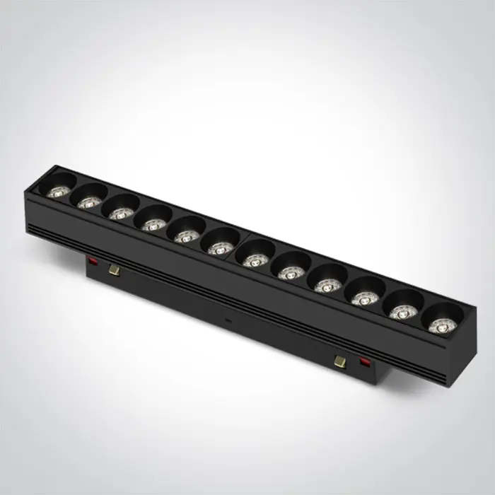 CRNA LINEARNA REFLEKTORSKA SVJETILJKA ZA MAGNETSKU ŠINU 12W CCT 48V MINI/MIDI