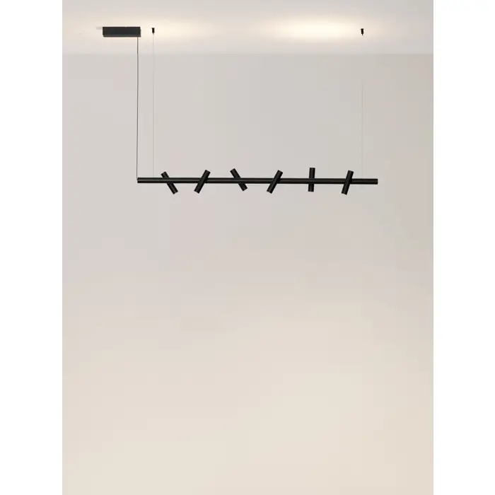 Crna Triac Dimabilna LED visilica Nova Luce Avelo, 29W