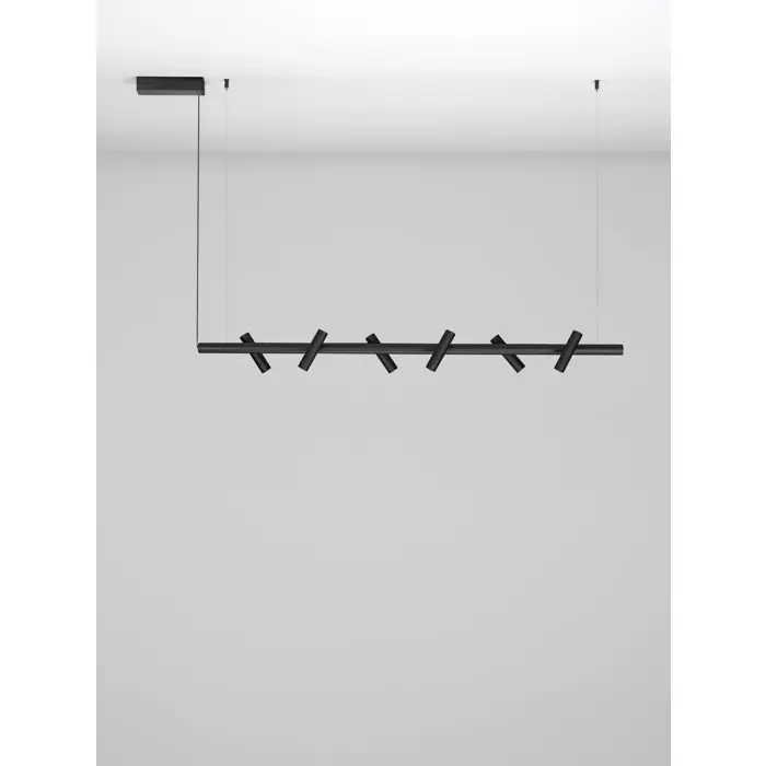 Crna Triac Dimabilna LED visilica Nova Luce Avelo, 29W