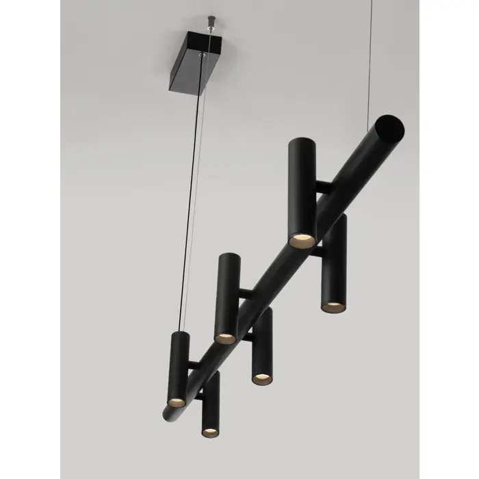 Crna Triac Dimabilna LED visilica Nova Luce Avelo, 29W