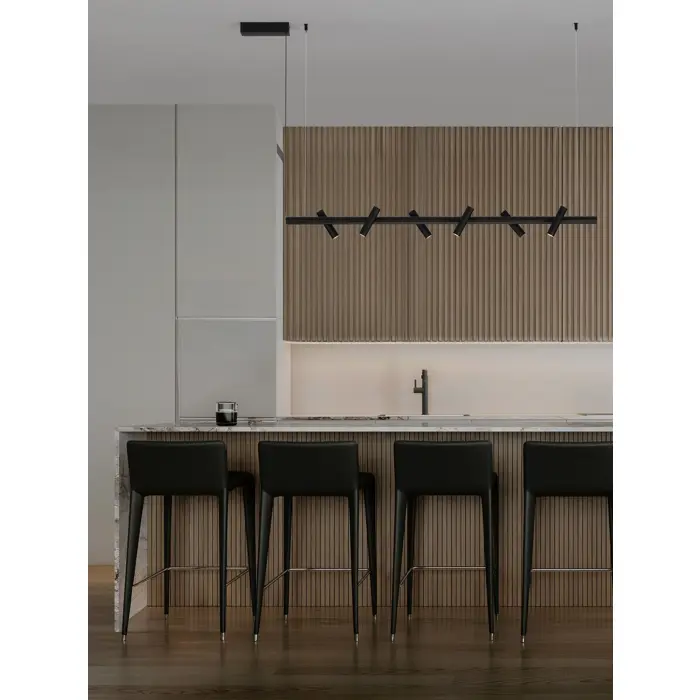 Crna Triac Dimabilna LED visilica Nova Luce Avelo, 29W