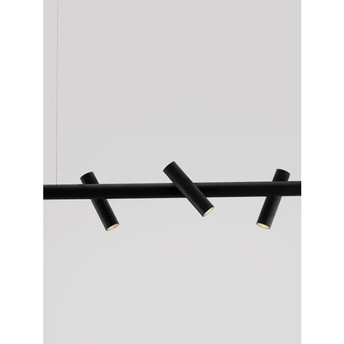 Crna Triac Dimabilna LED visilica Nova Luce Avelo, 29W