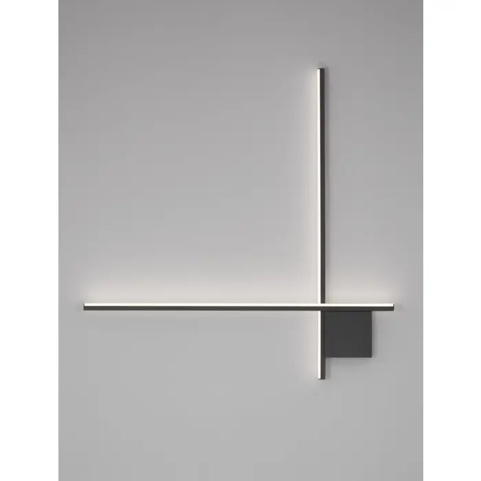 CROSS ZIDNA LAMPA LED/2700K/21W/1351Lm/CRNA