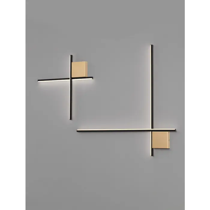 CROSS ZIDNA LAMPA LED/3000K/15W/881Lm/BRUSHED GOLD