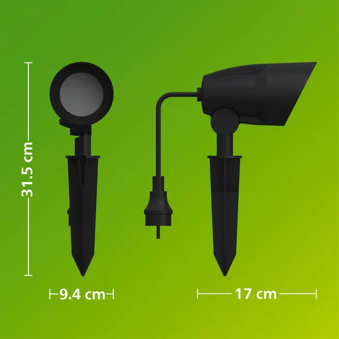 CYLR PHILIPS vanjska LED svjetiljka SP 4.6W 27K crna