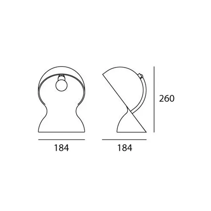 DALU' STOLNA LAMPA NARANČASTA E14 6W 345lm 1466070A