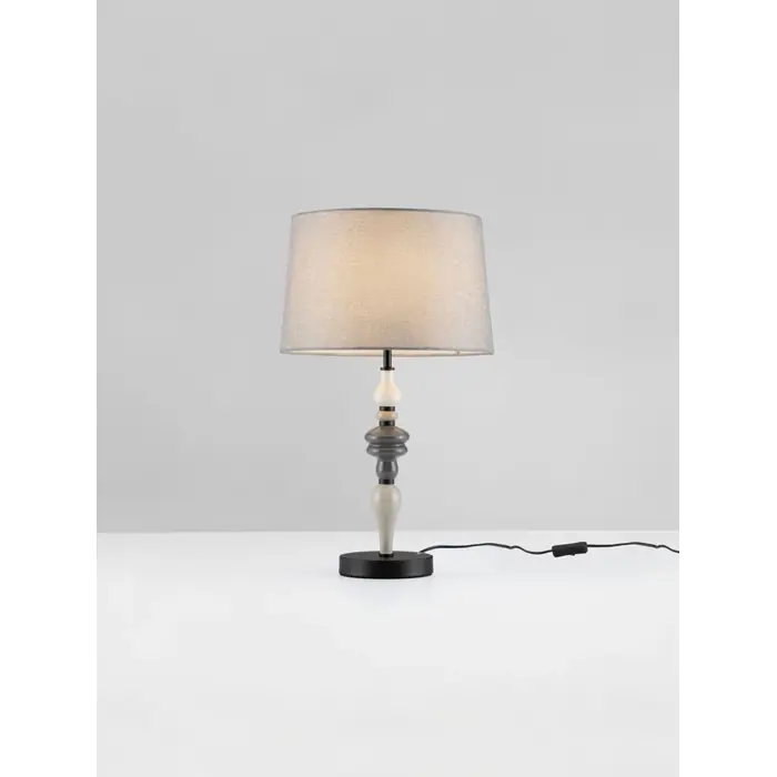 DAMO STOLNA LAMPA E27/12W/SIVA & SMEĐA